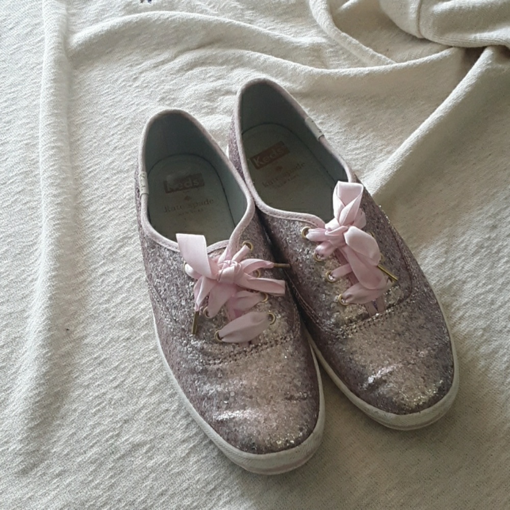 Kate spade pink glitter shoes